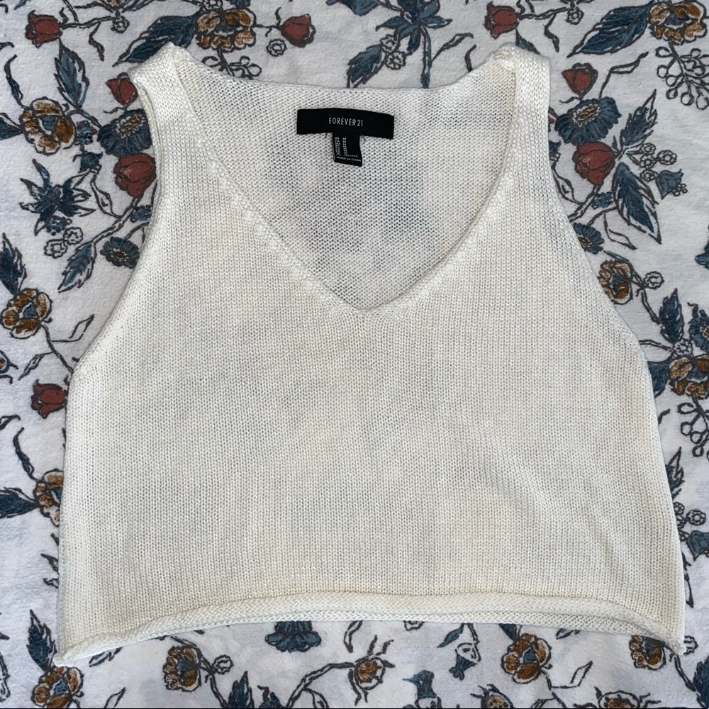 Knit crop top